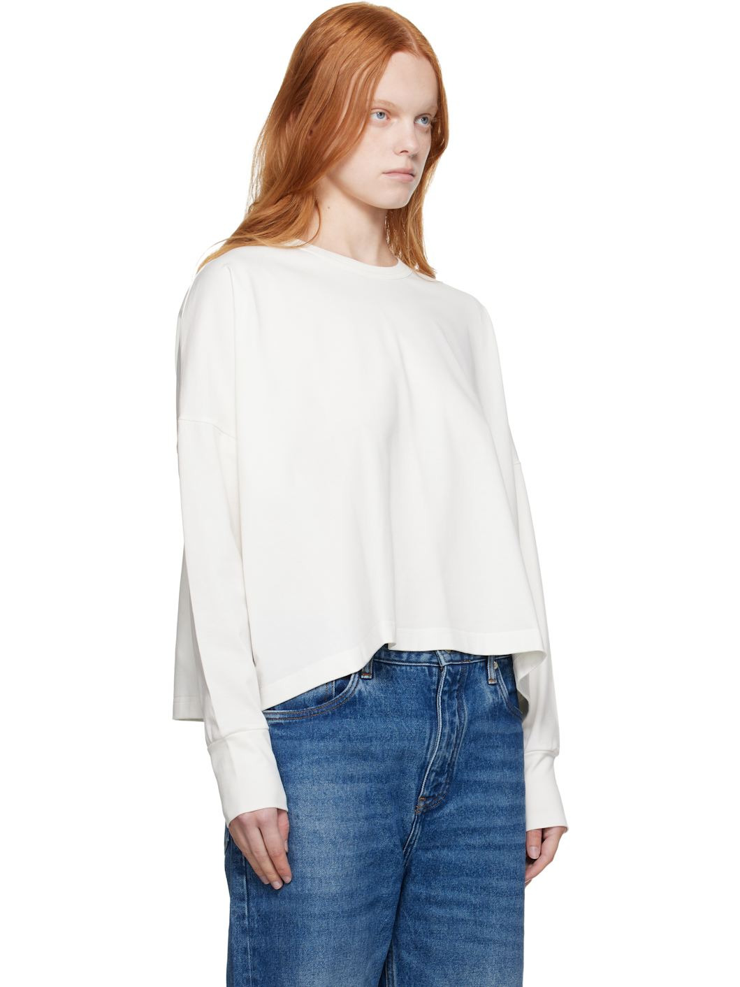 White Loop Long Sleeve T-shirt - 2