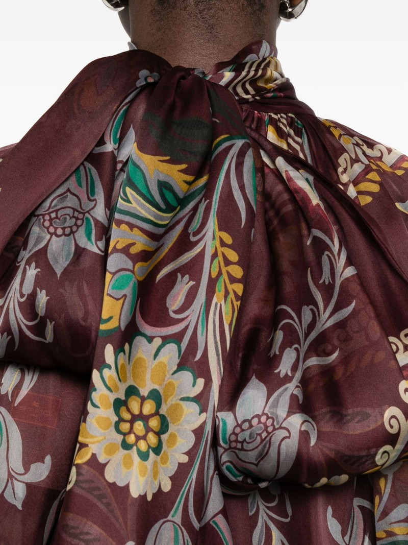 paisley-print silk blouse 5