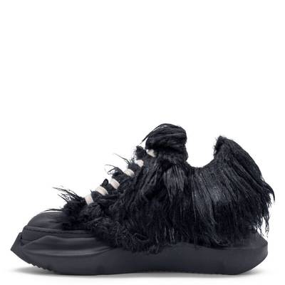 Rick Owens DRKSHDW Yeti Low-Top Sneakers in Black/black outlook