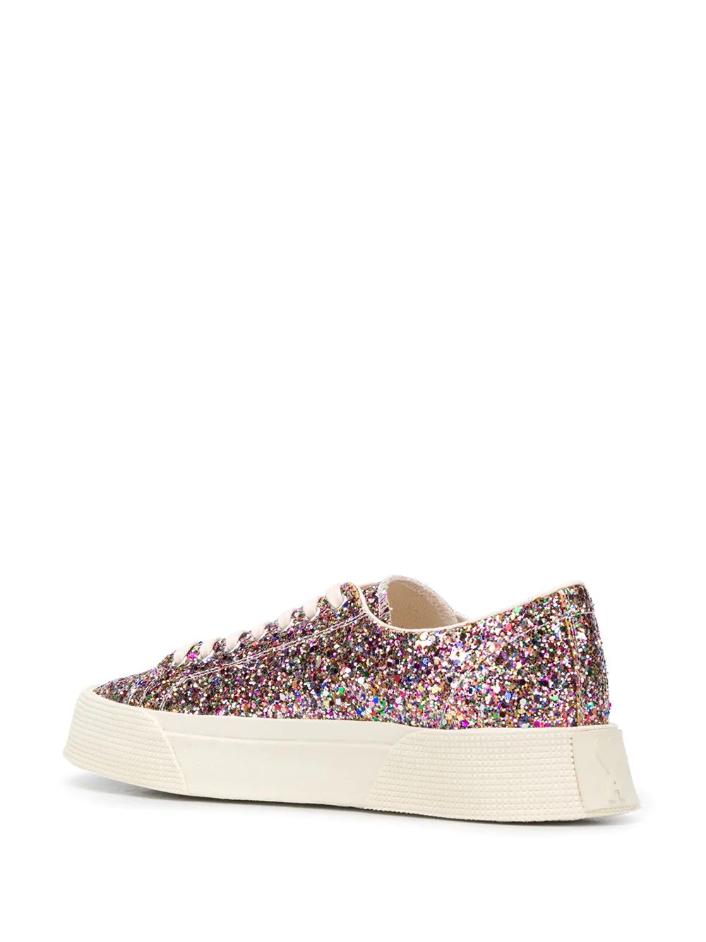 flatform glitter-embellished sneakers - 3