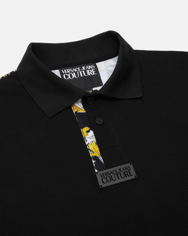 VERSACE JEANS COUTURE Outline Barocco Polo Shirt outlook