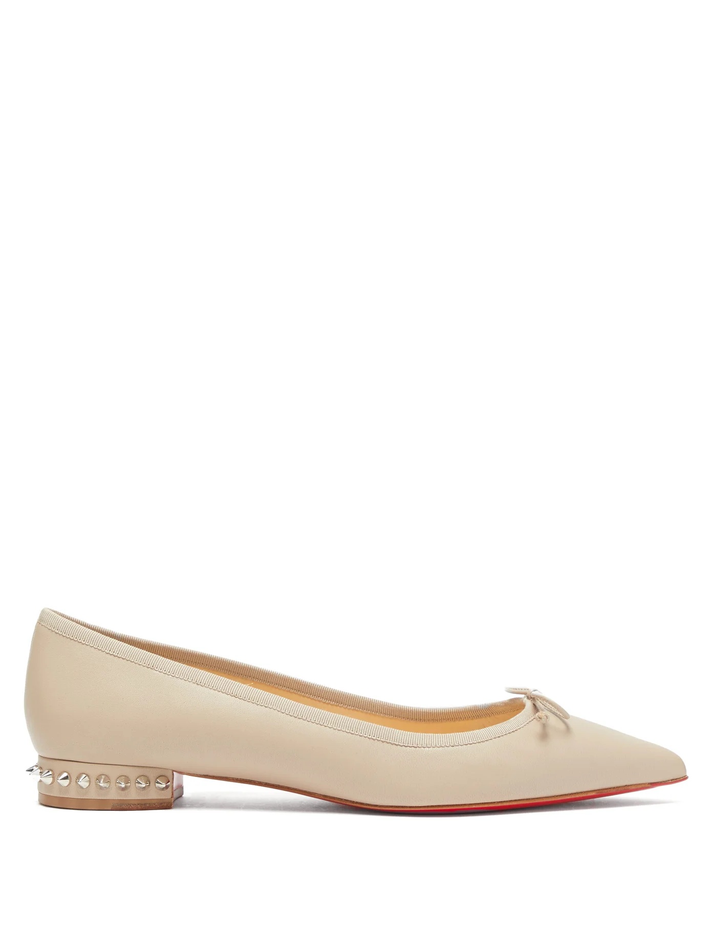 Hall spike-embellished leather ballet flats - 1