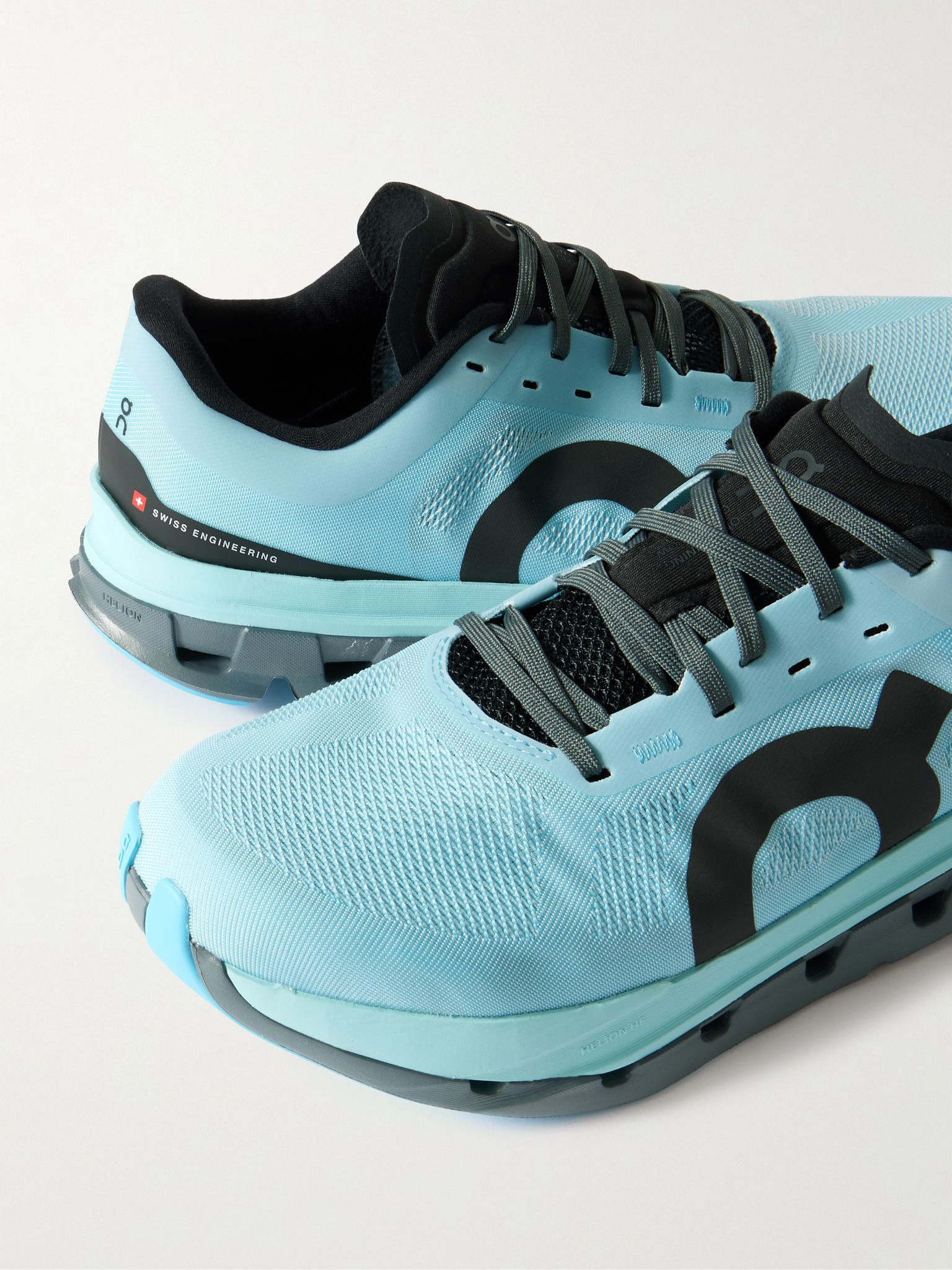 Cloudflow 5 Rubber-Trimmed Mesh Running Sneakers Blue - 5