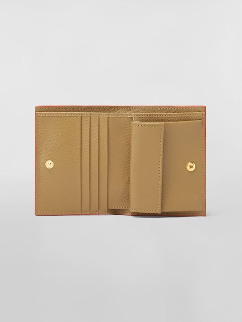 Marni GREEN SAFFIANO CALFSKIN BI-FOLD WALLET outlook