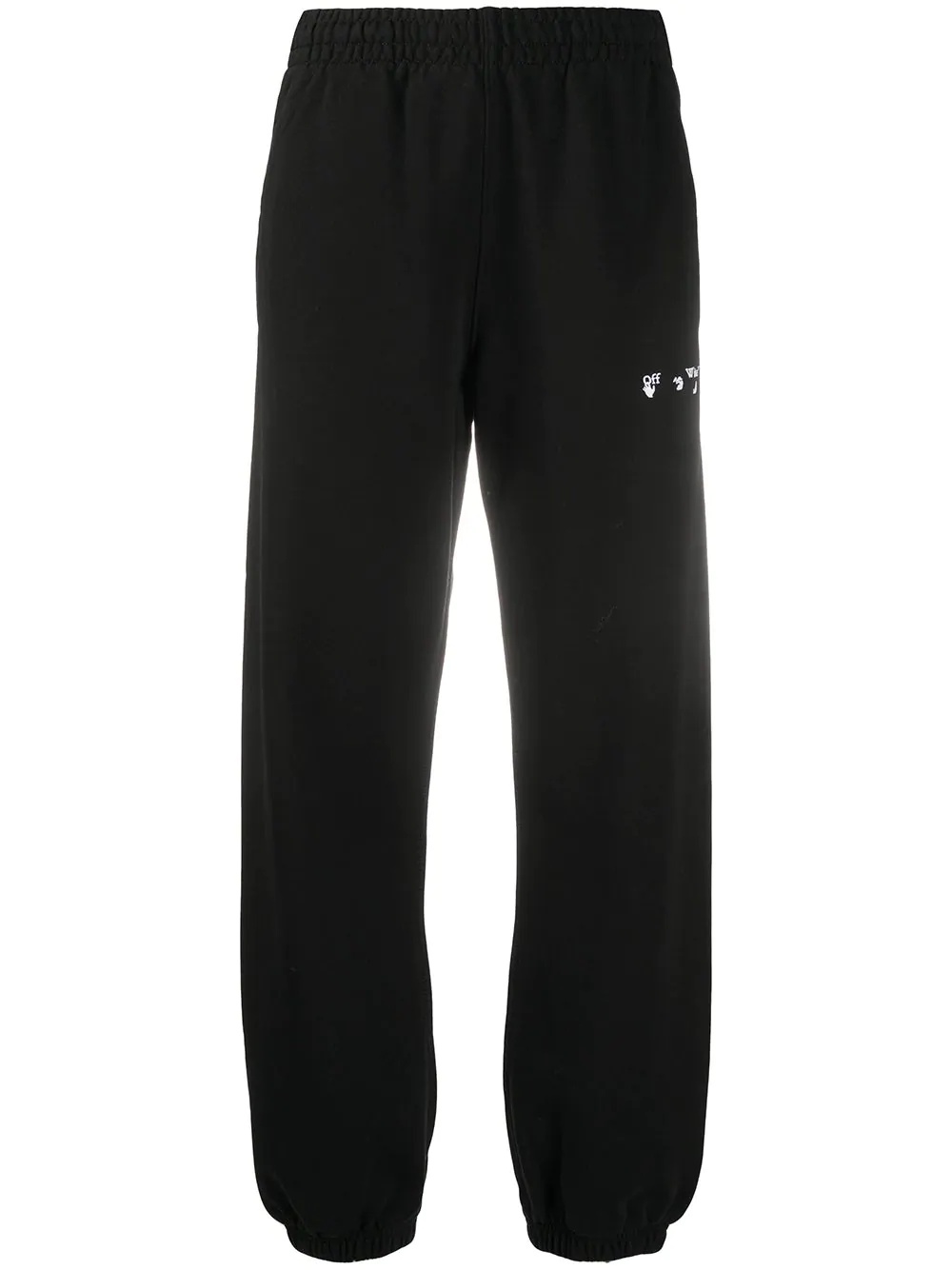 logo-print tapered track pants - 1