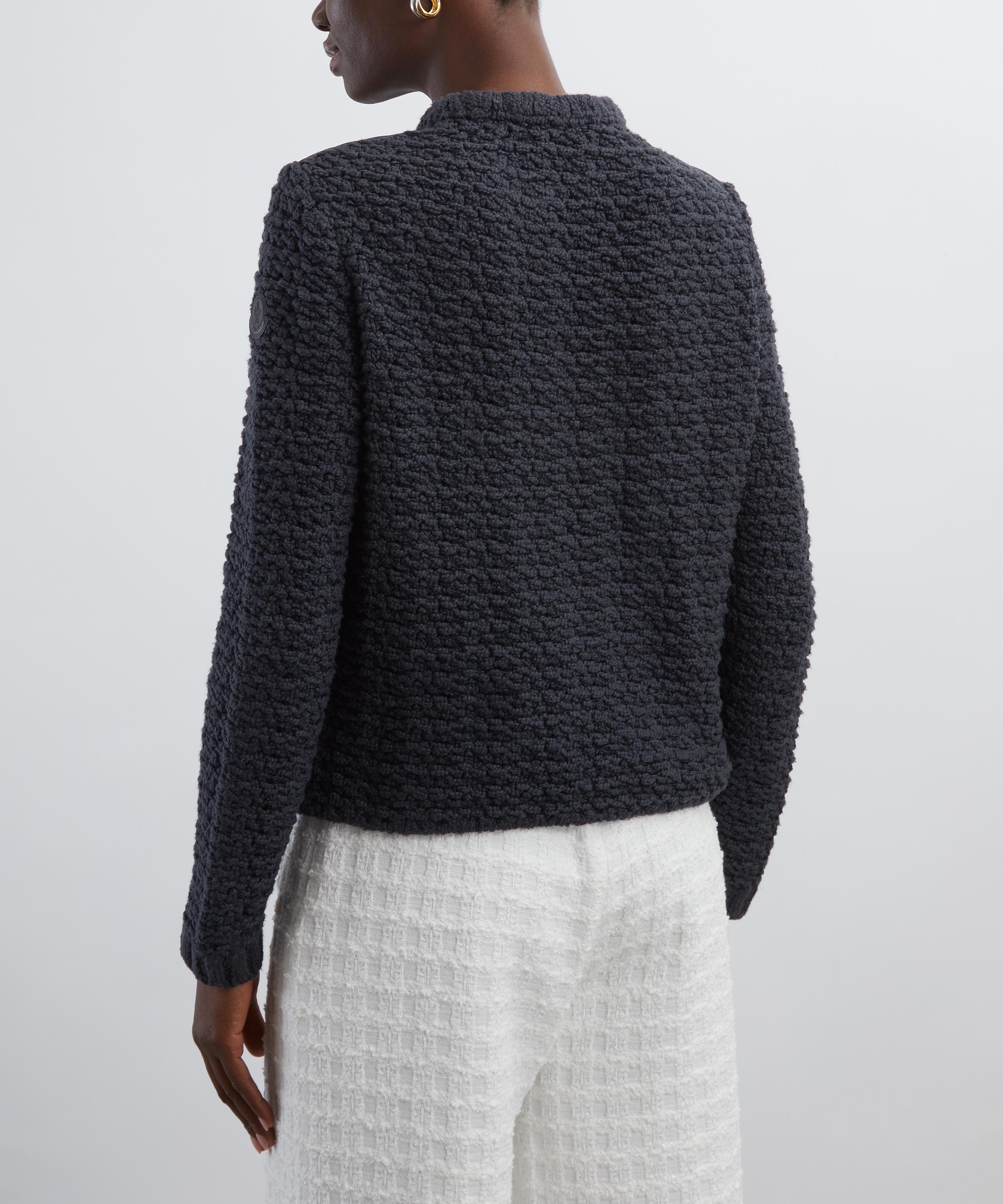 Padded Knitted Cardigan - 4