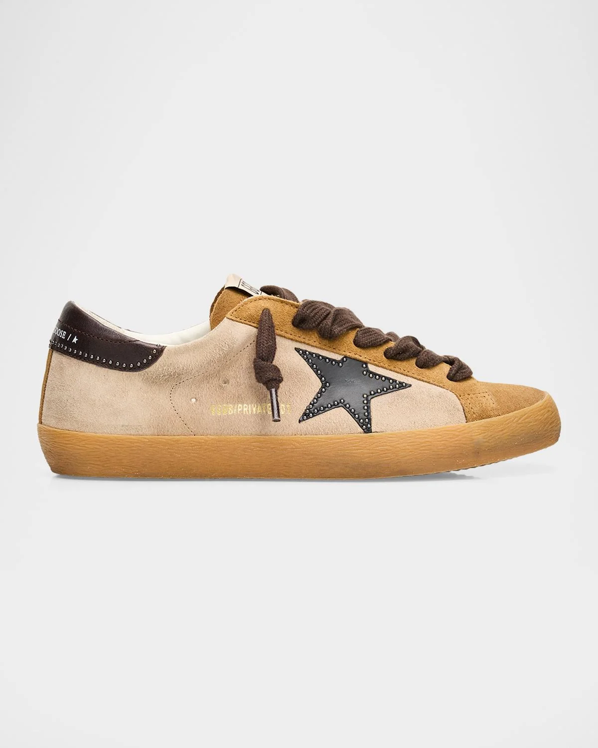 Men's Super-Star Suede Studded Leather Low-Top Sneakers - 1