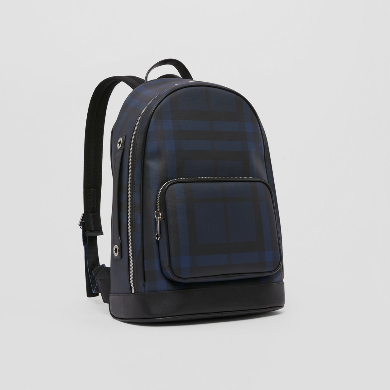 London Check and Leather Backpack - 8