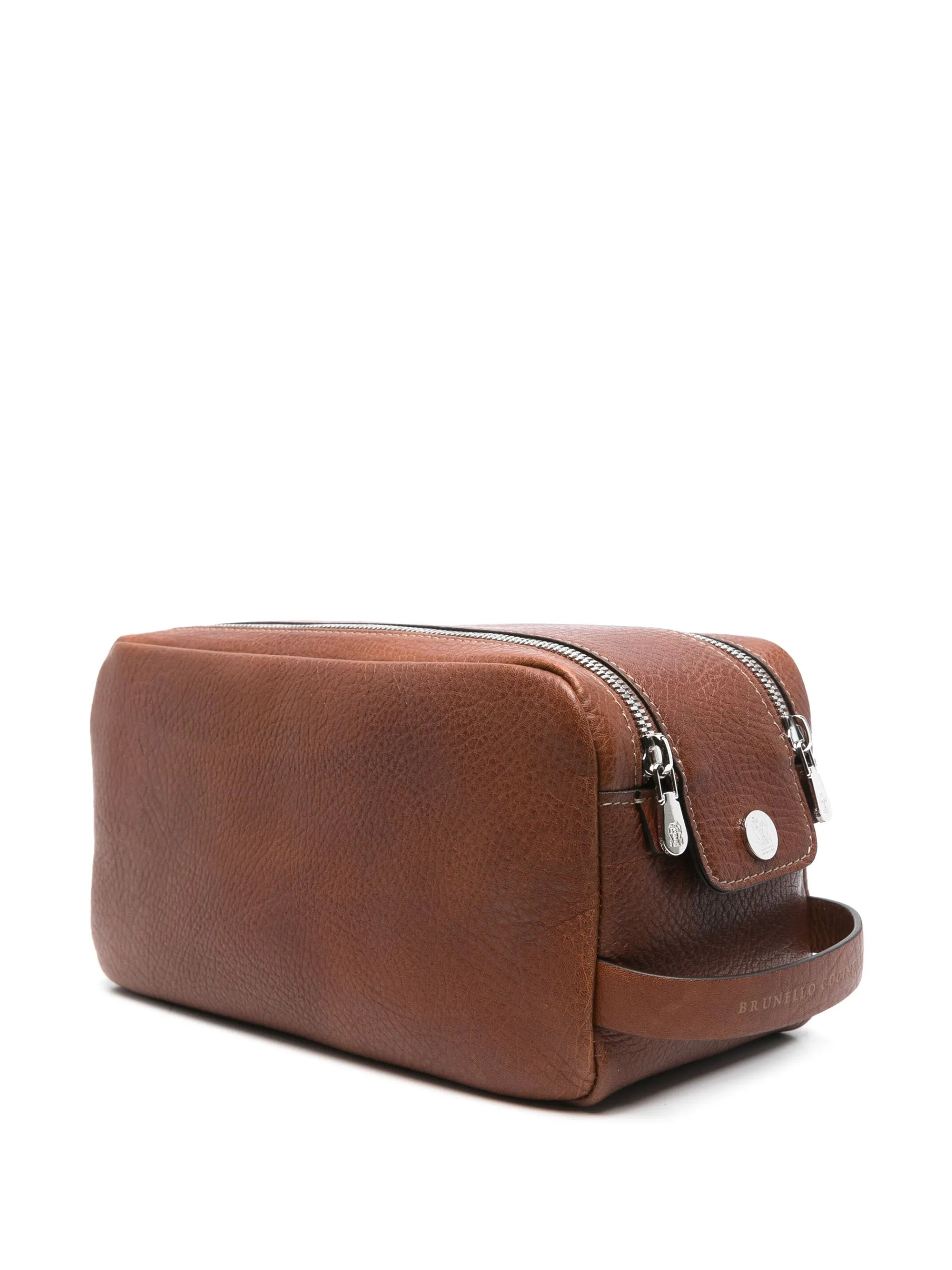 leather wash bag - 2