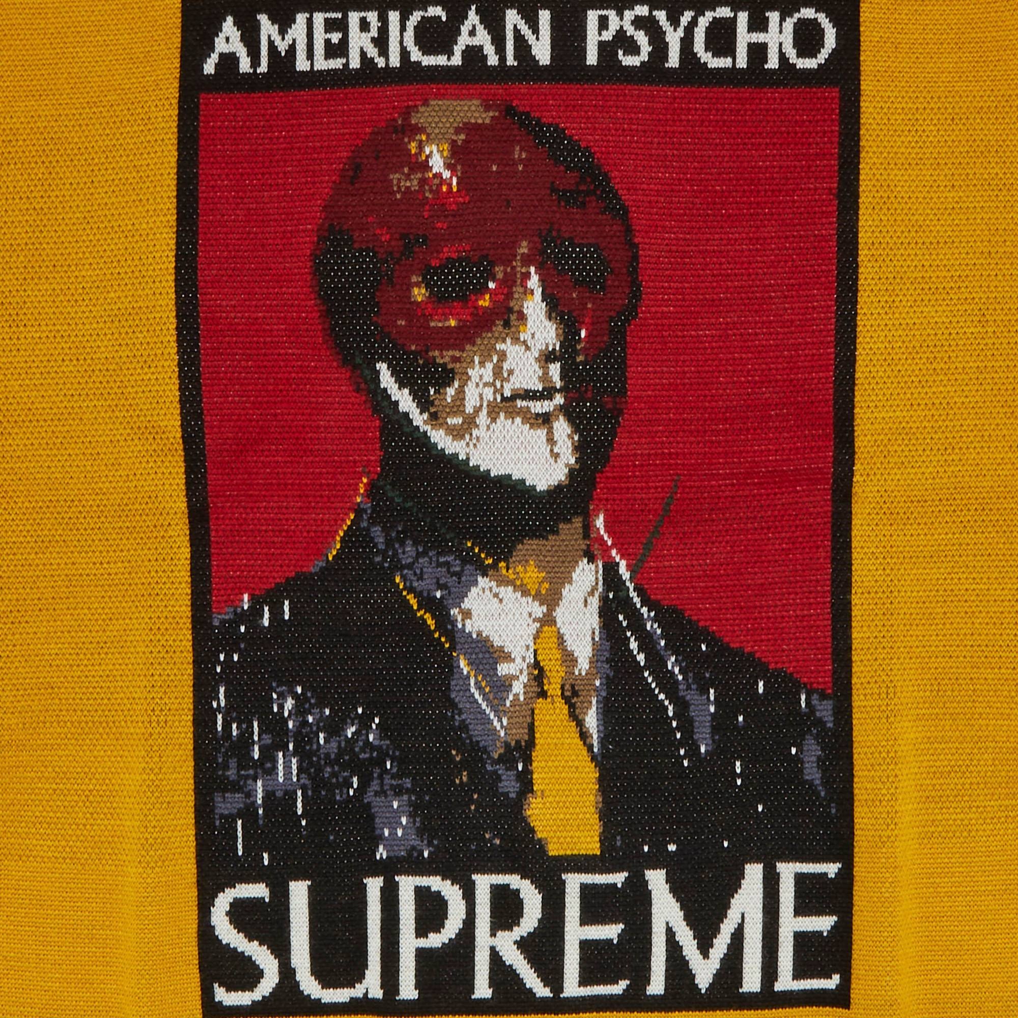 Supreme Supreme American Psycho Sweater 'Yellow' | REVERSIBLE