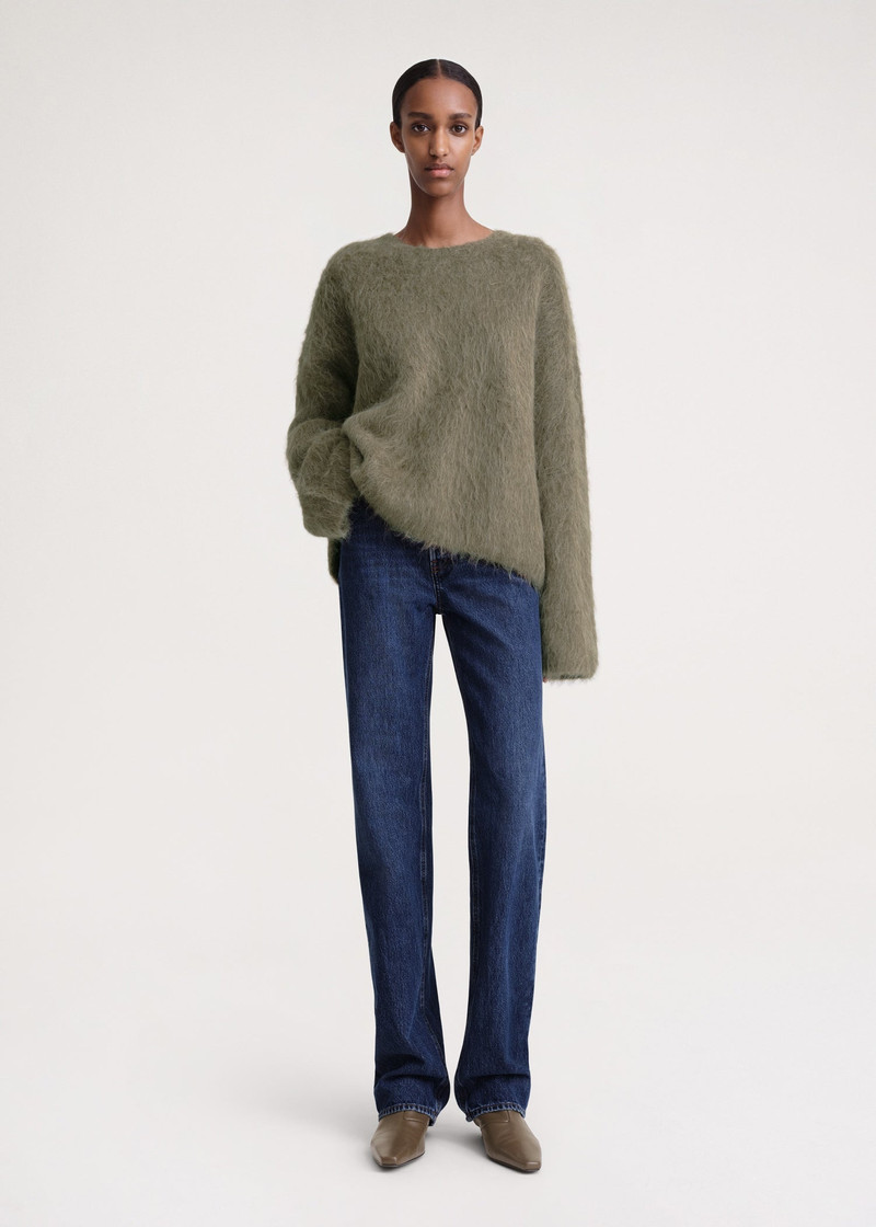 Totême Boxy alpaca knit marsh outlook