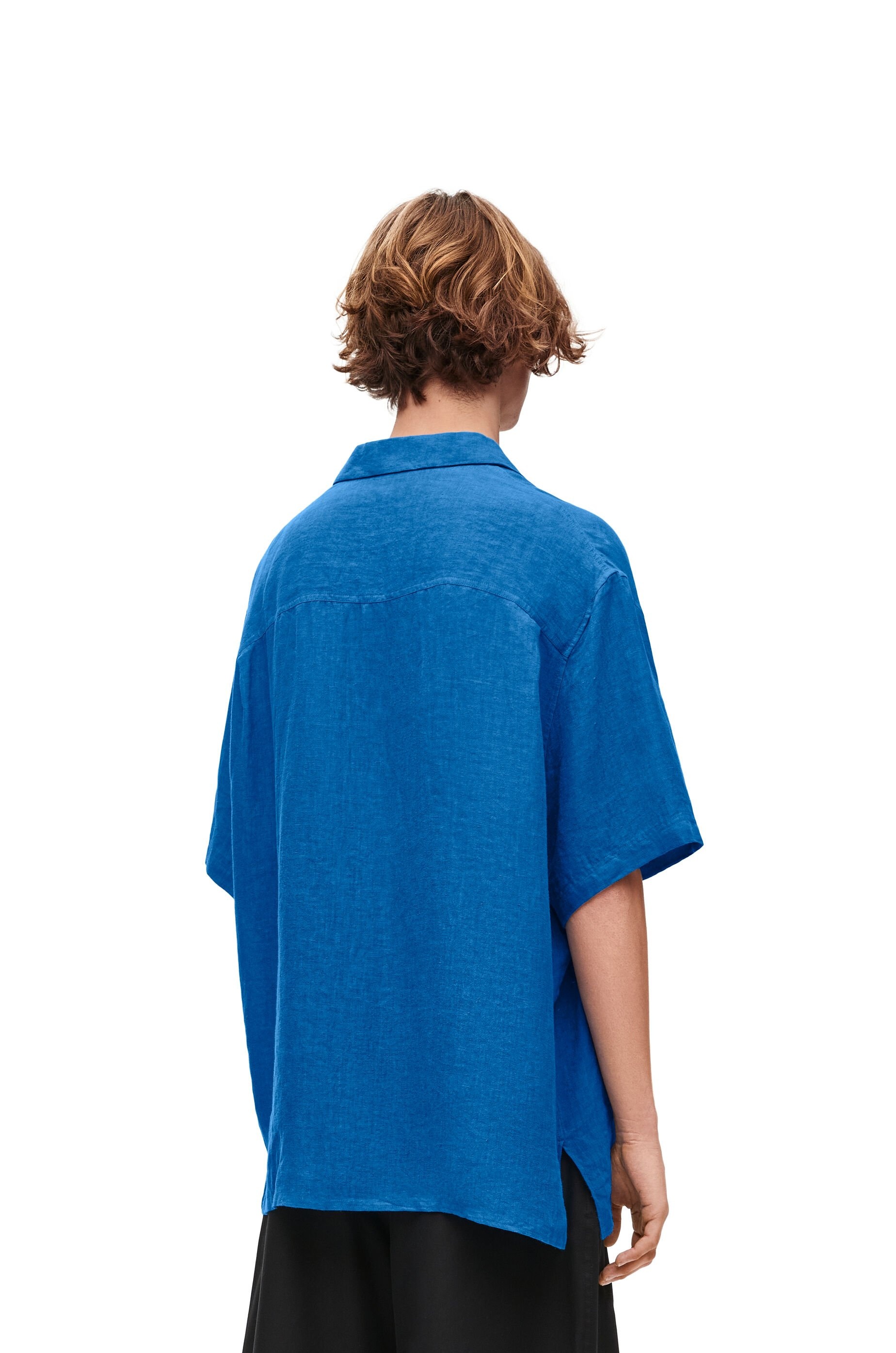 Short sleeve shirt in linen - 4