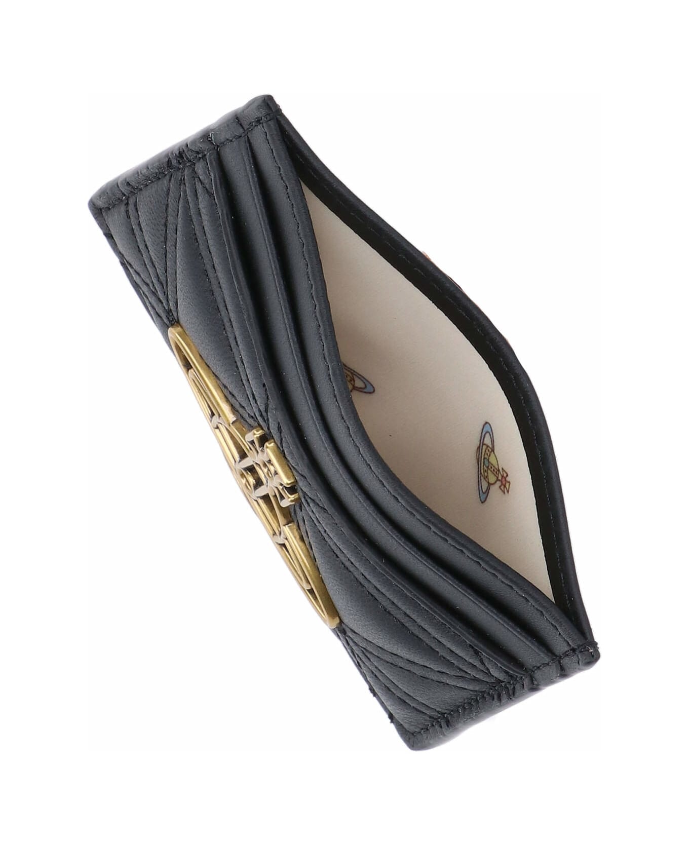 Quilted Logo Card Holder - 3