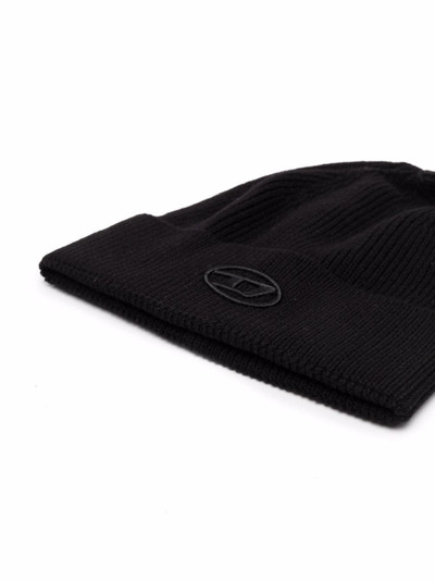 Diesel ribbed knitted beanie outlook