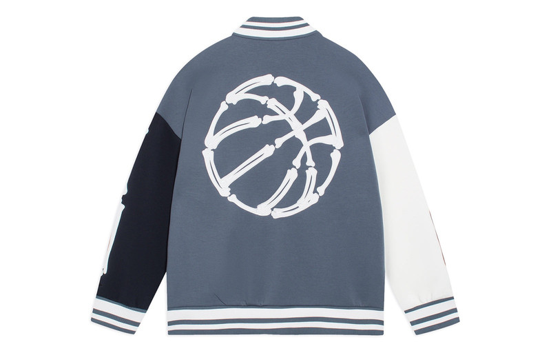 Li-Ning Li-Ning Hoops Graphic Baseball Jacket 'Storm Blue' AJDSB17-4 outlook