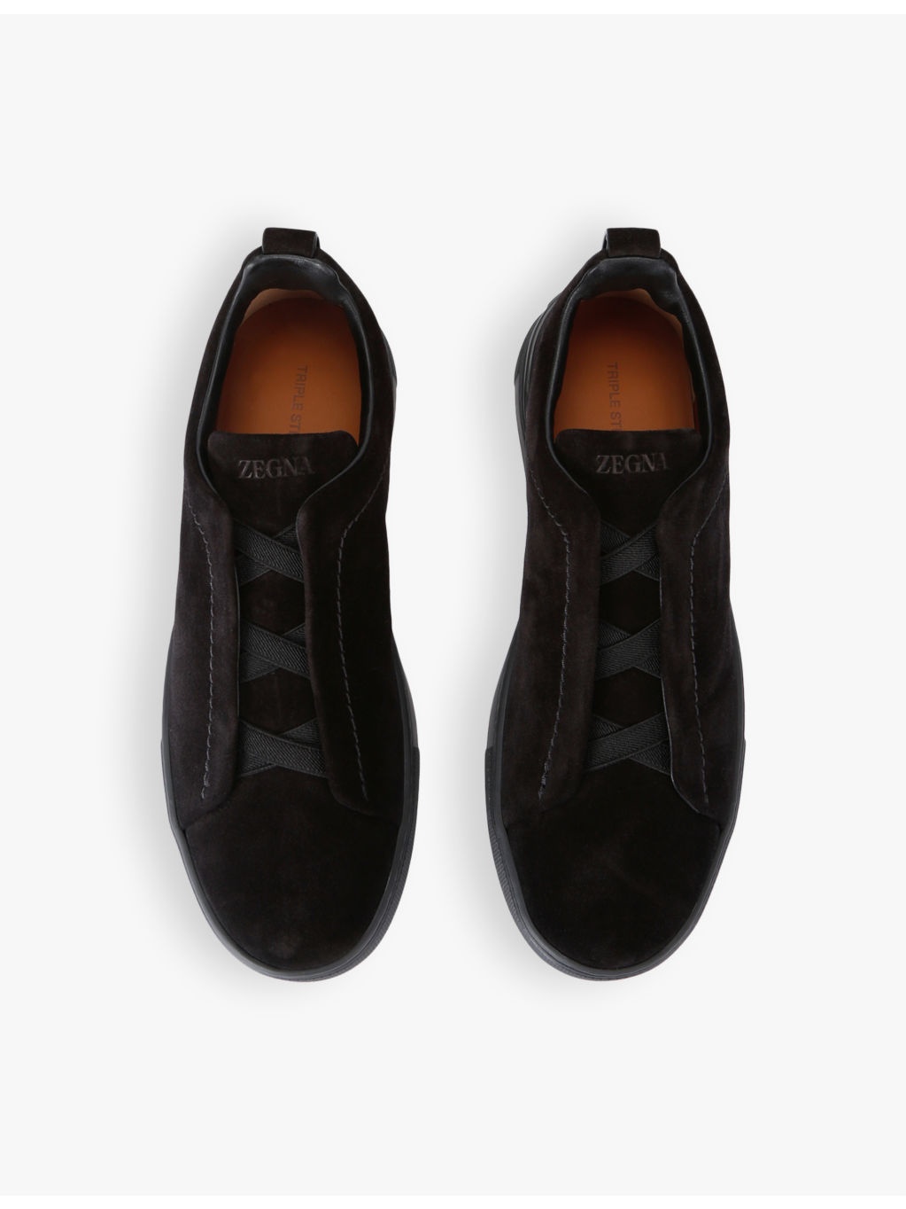 Triple Stitch suede low-top trainers - 2