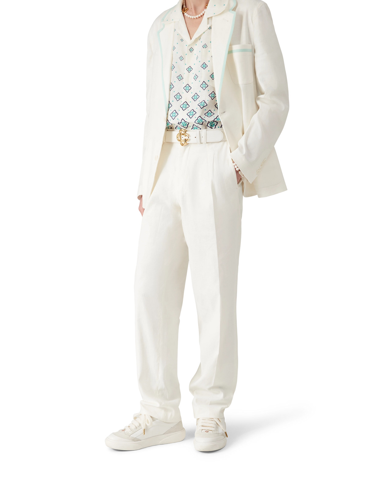 Linen Pleated Trousers | Casablanca Paris - 4