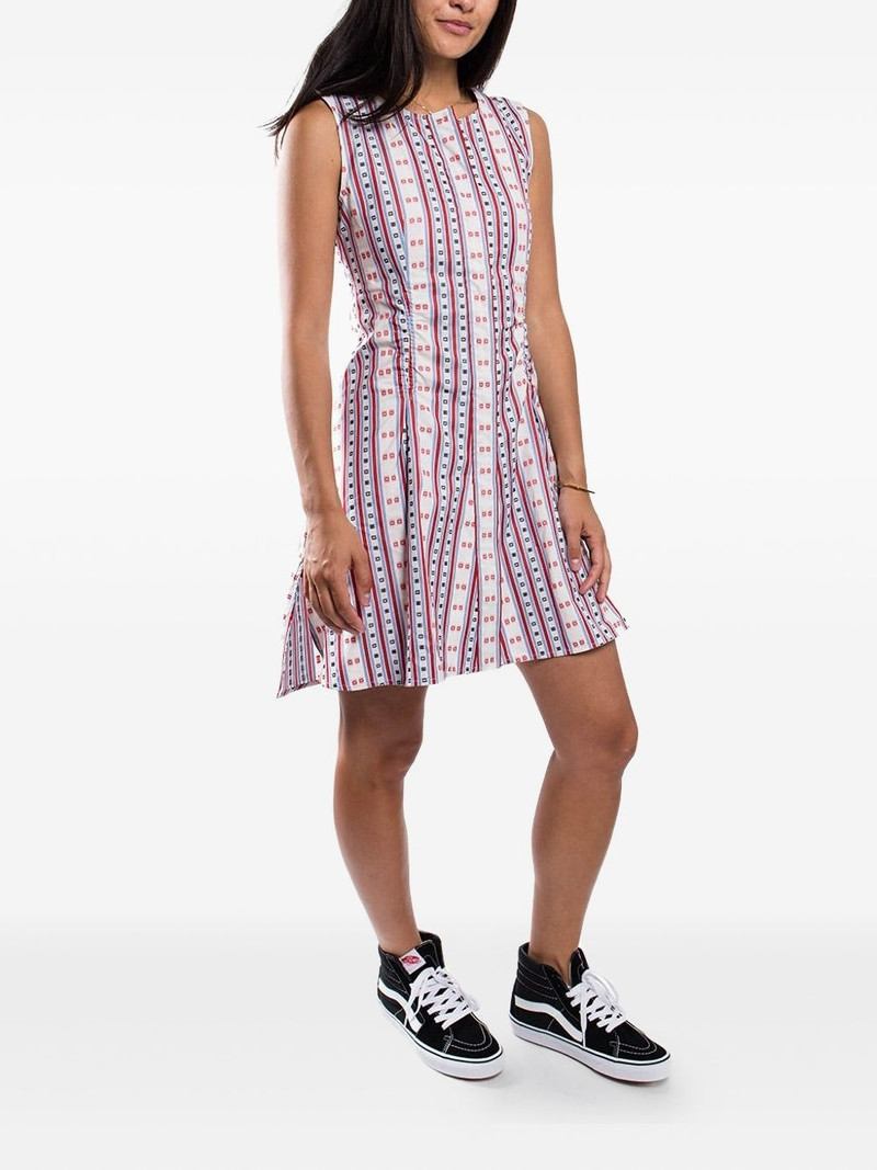 Carven striped sleeveless flared dress outlook