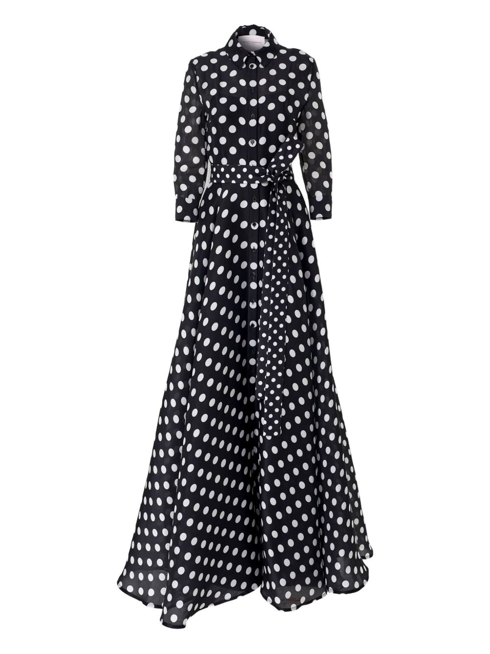 polka dot-pattern maxi dress - 1