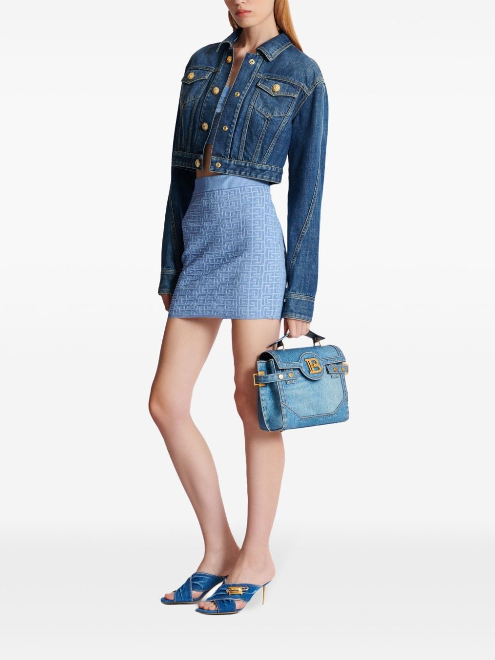 Labyrinth-jacquard skirt - 2