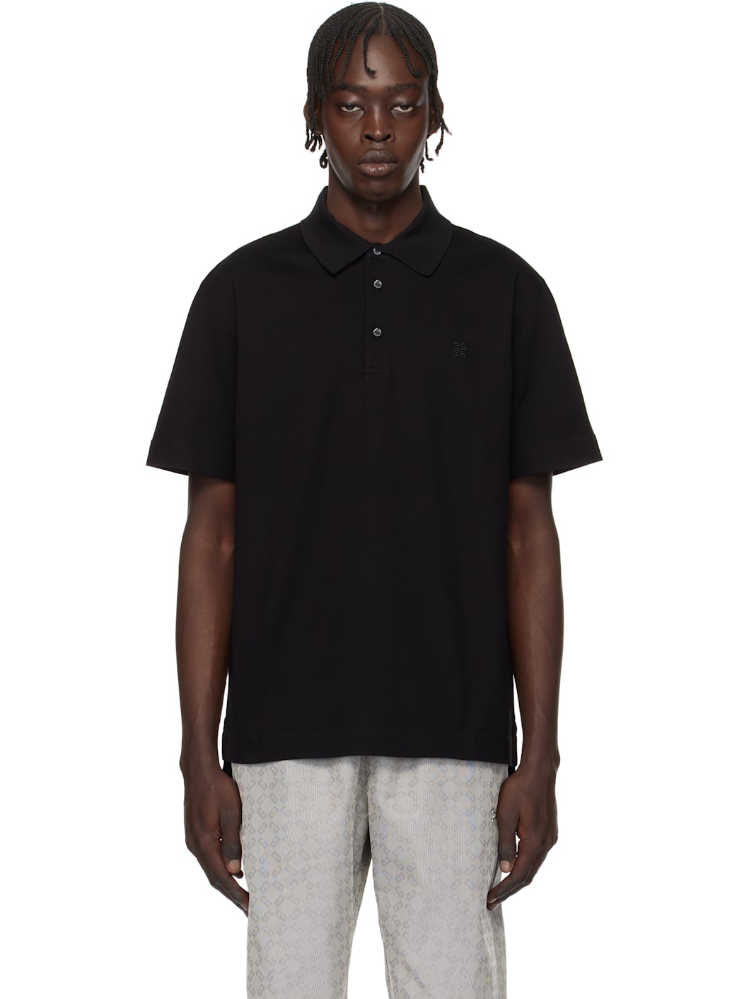 Black 4G Detail Polo - 1