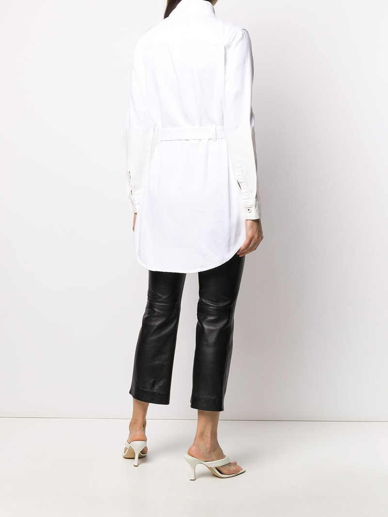 two-toned belted shirt 4