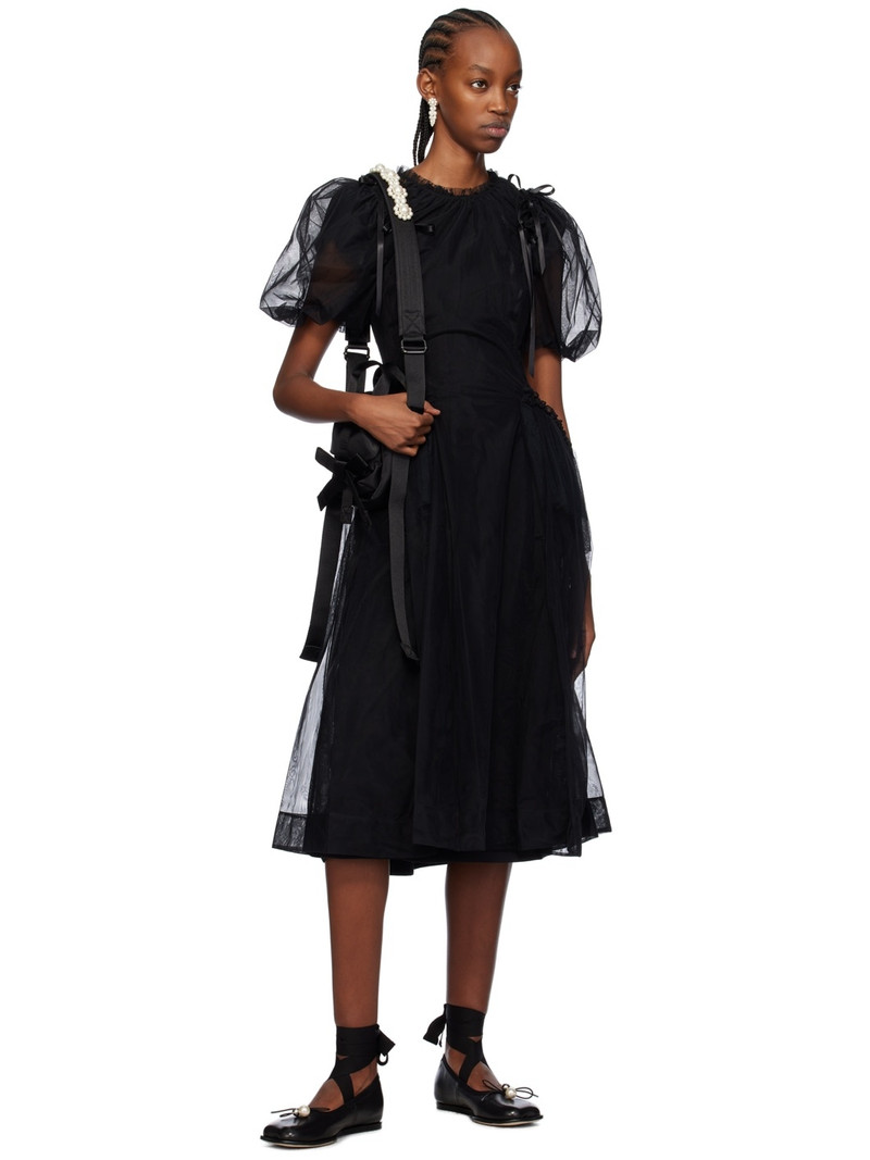 Simone Rocha Black Heart Toe Ribbon Bow Ballerina Flats outlook