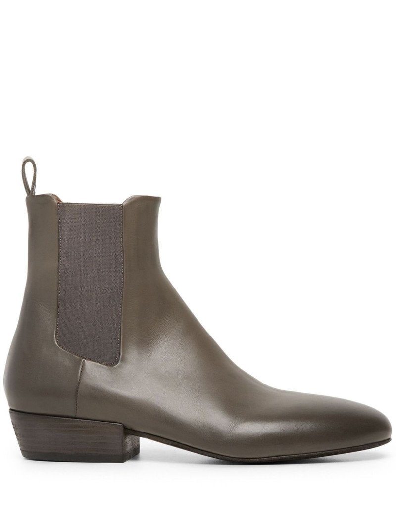 almond-toe leather Chelsea Boots 1