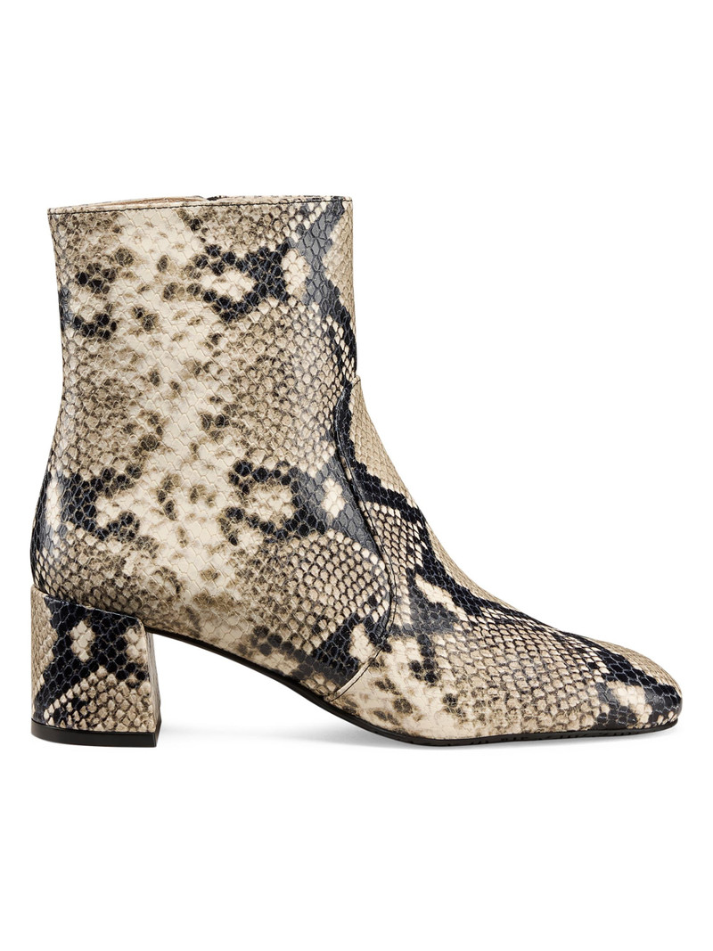 Women's Maeve 50MM Snake-Embossed Leather Boots - Roccia 1