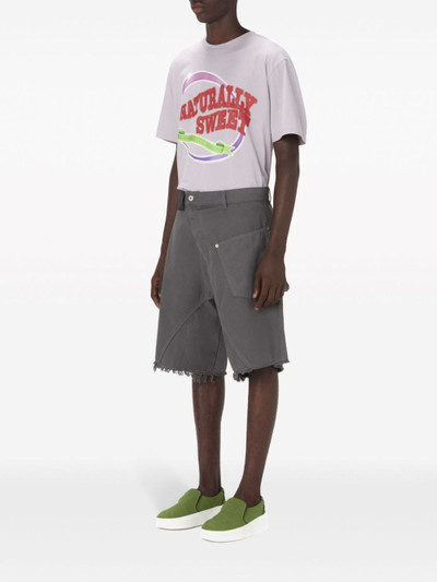 JW Anderson deconstructed frayed cotton shorts outlook