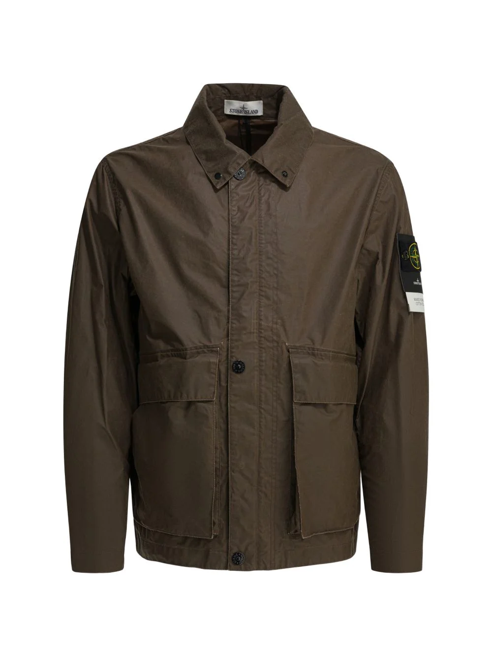buttoned patch-pocket coat - 1