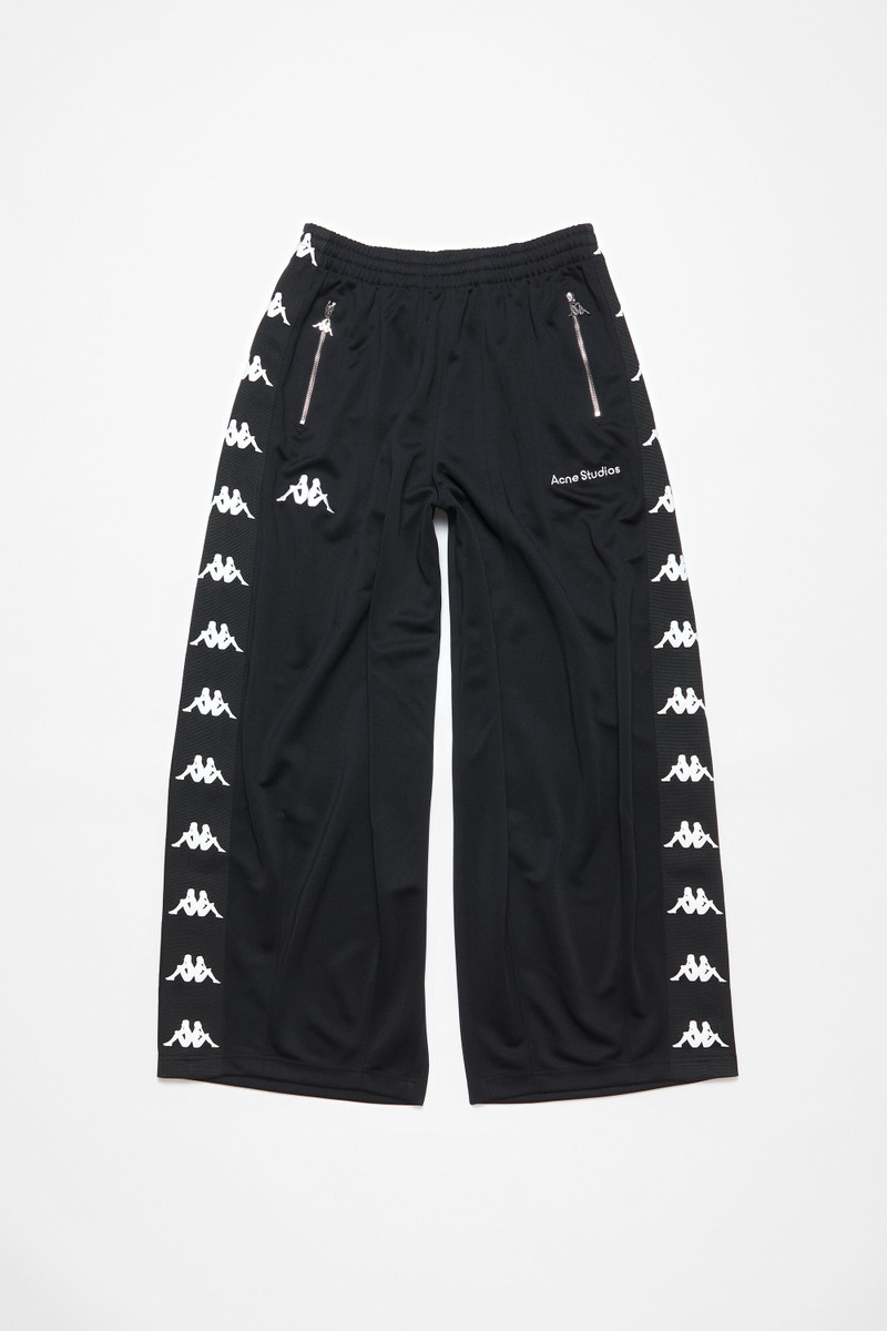 Relaxed fit trousers - Acne Studios x Kappa - Black - 1