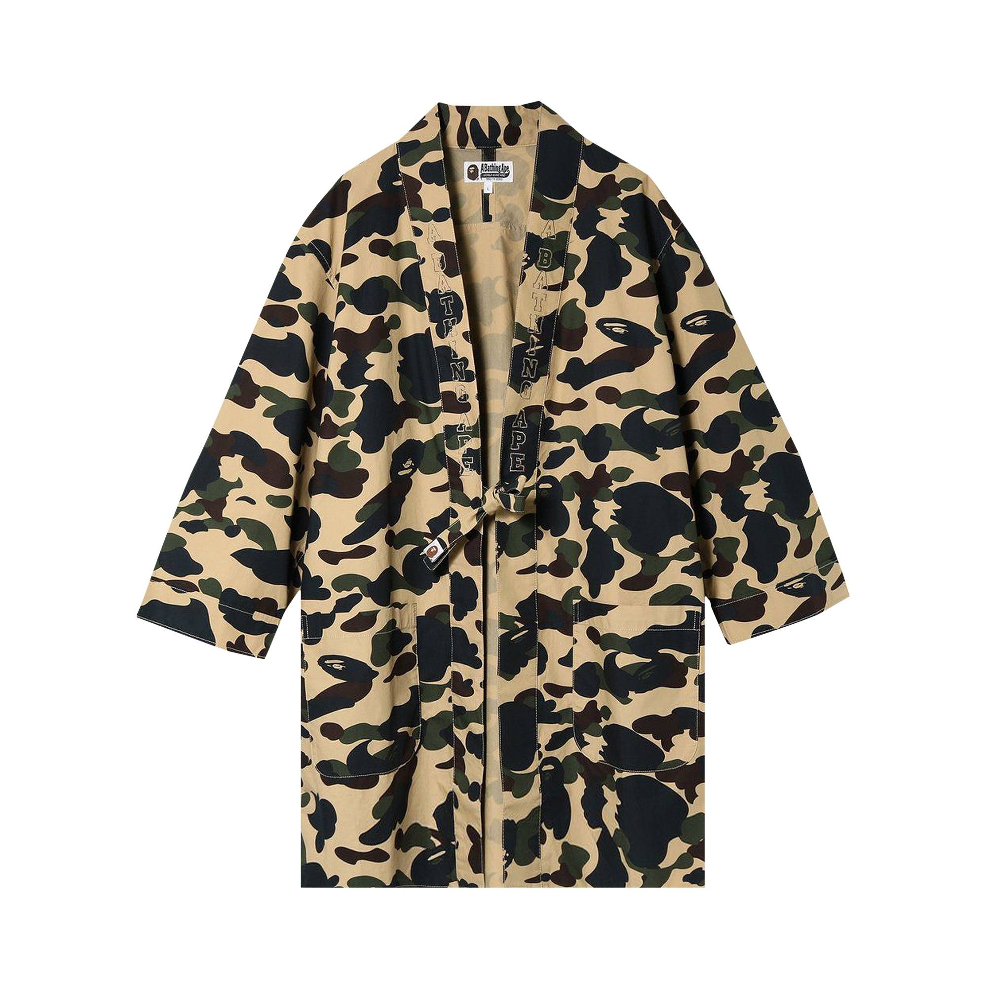 BAPE 1st Camo Kimono Shirt 'Yellow' - 1