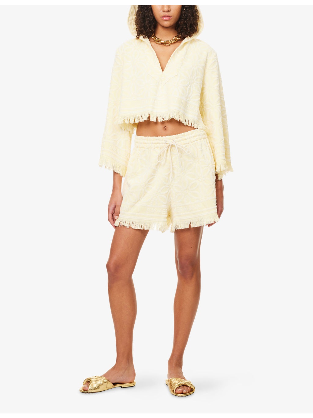 Coco Towelling Hooded Cotton Top - 2