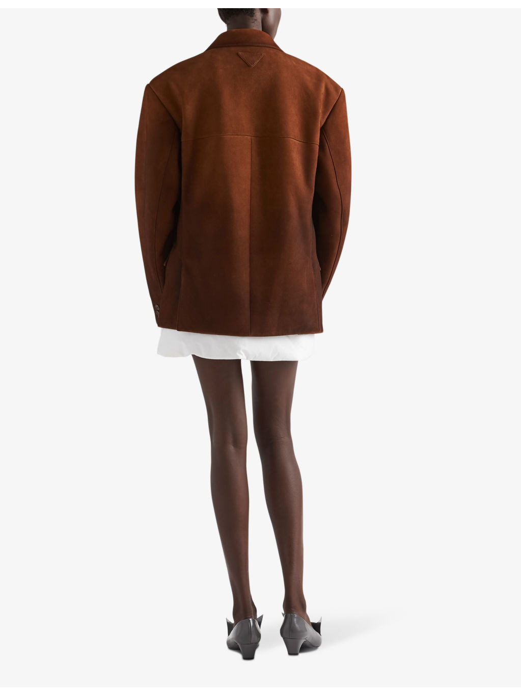 Single-breasted suede jacket - 3