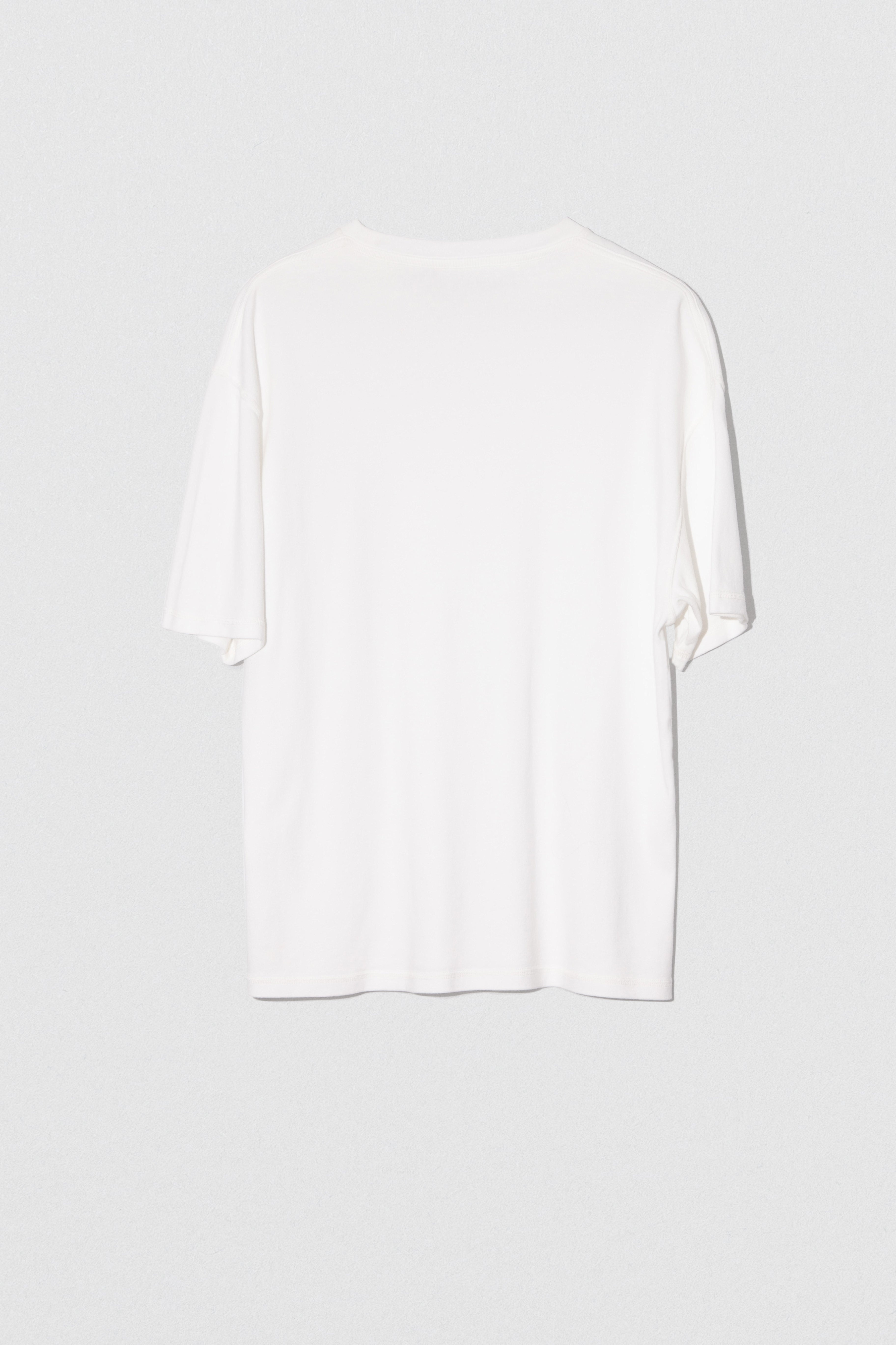 GARY T-SHIRT NATURAL WHITE COTTON JERSEY - 1