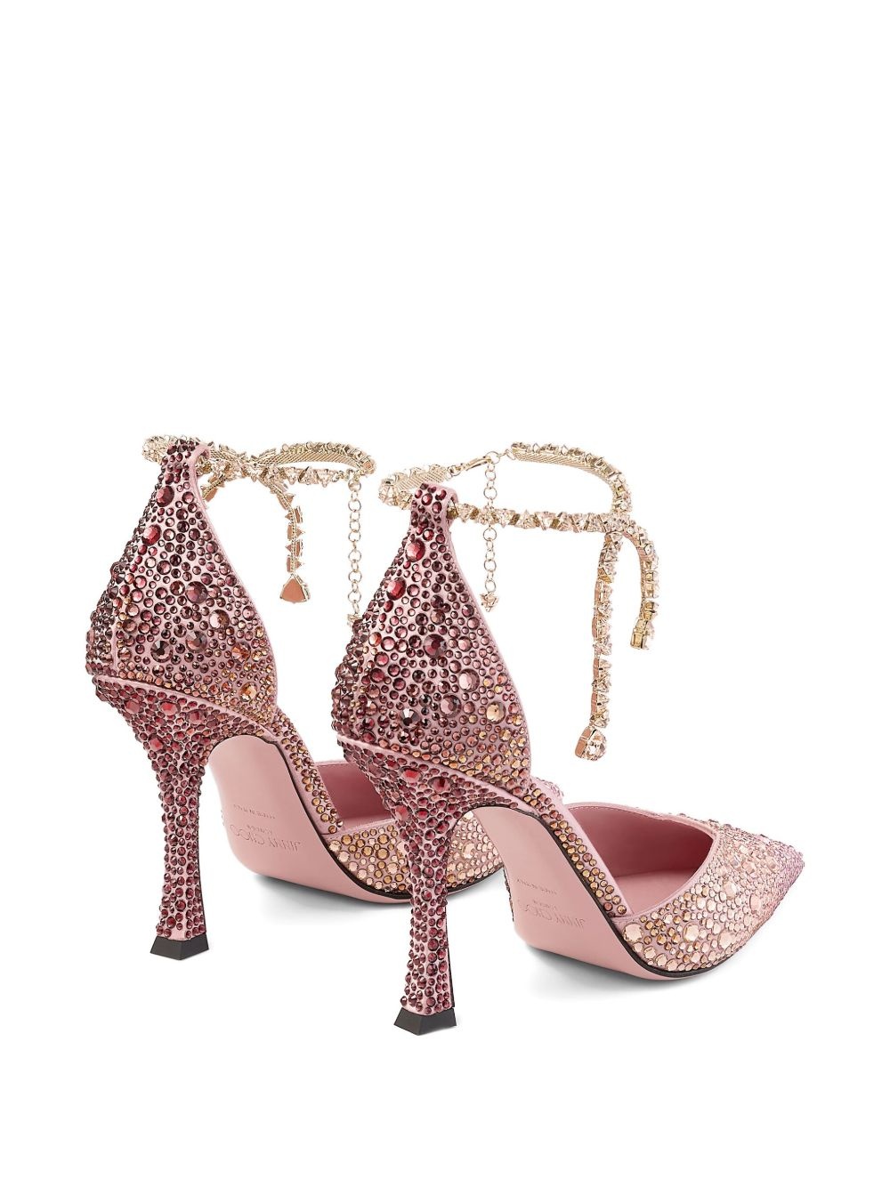 100mm Stevie crystal-embellished pumps - 3