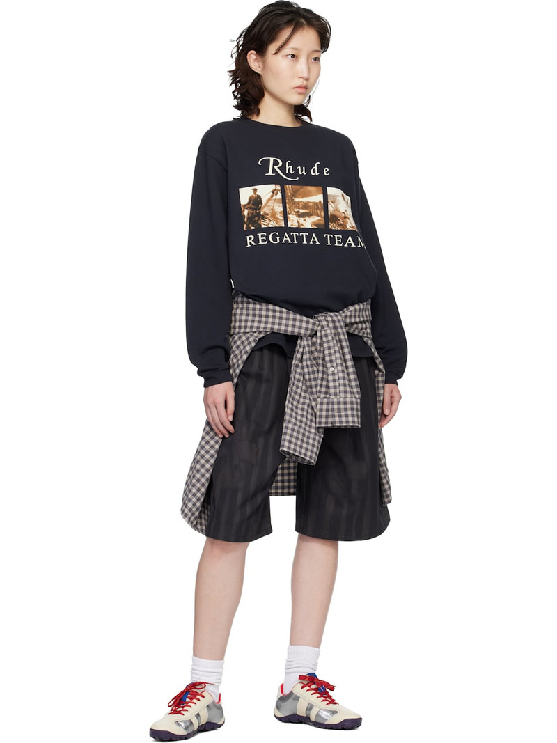 Rhude Black USVI Regatta Tour LS T-shirt outlook