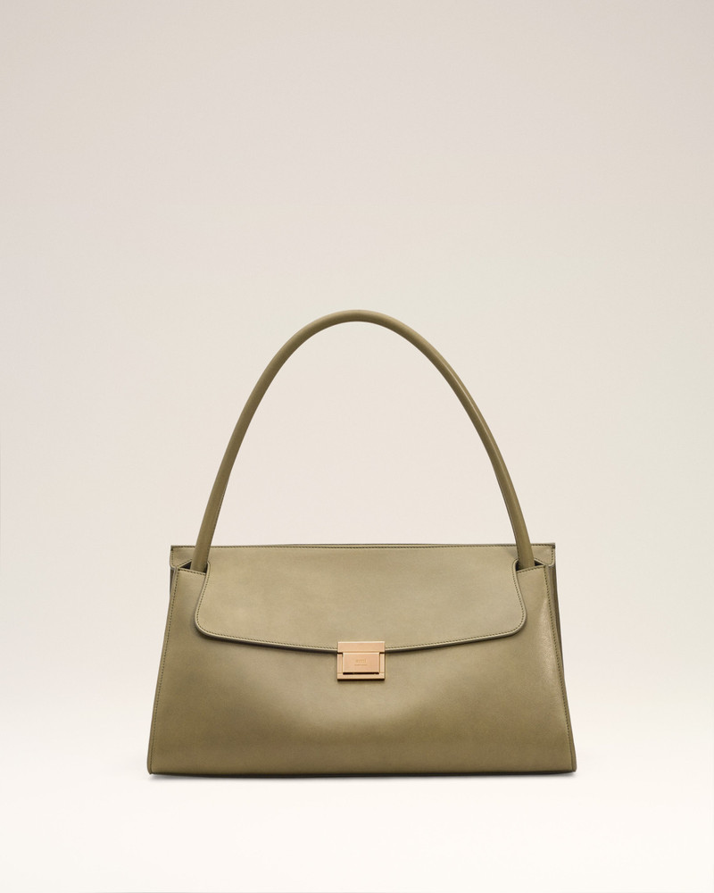 GREEN SMOOTH LEATHER MIMI BAG 1