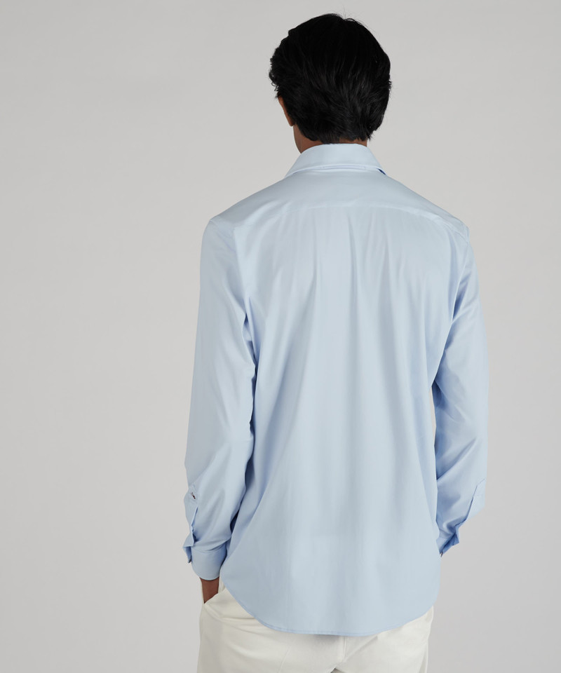 Slim-fit technical wash & wear jersey shirt 3