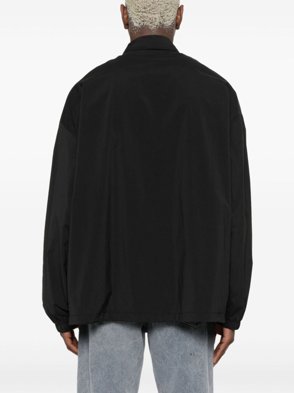 logo-print press-stud jacket - 4