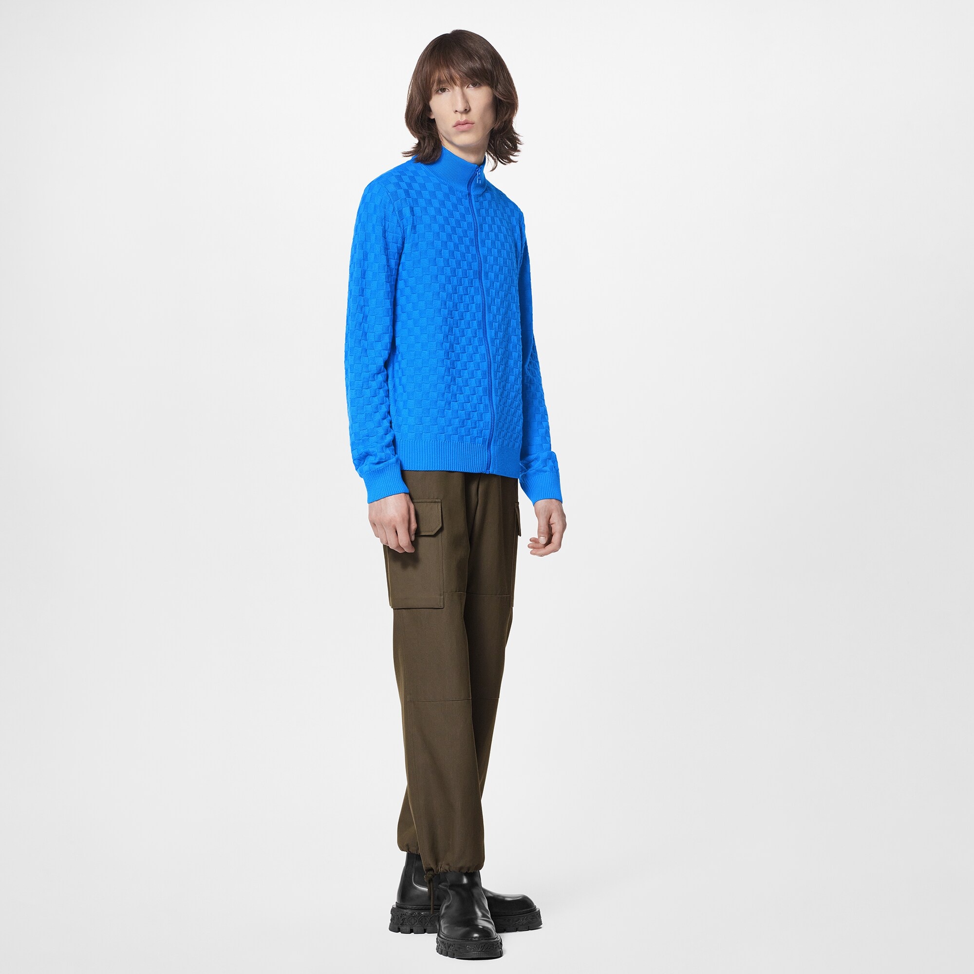 LVSE Damier Signature Zipthrough Cardigan - 4
