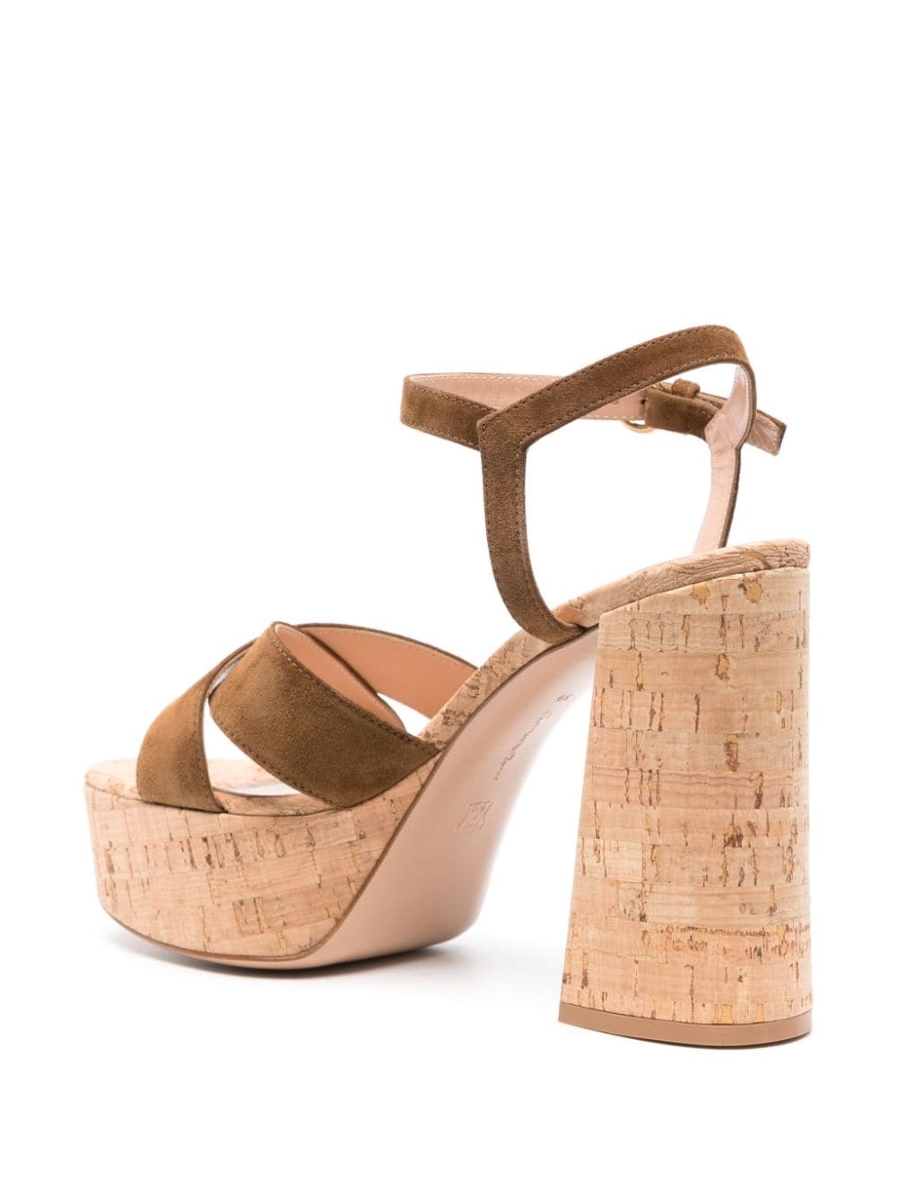 128mm suede platform sandals - 3