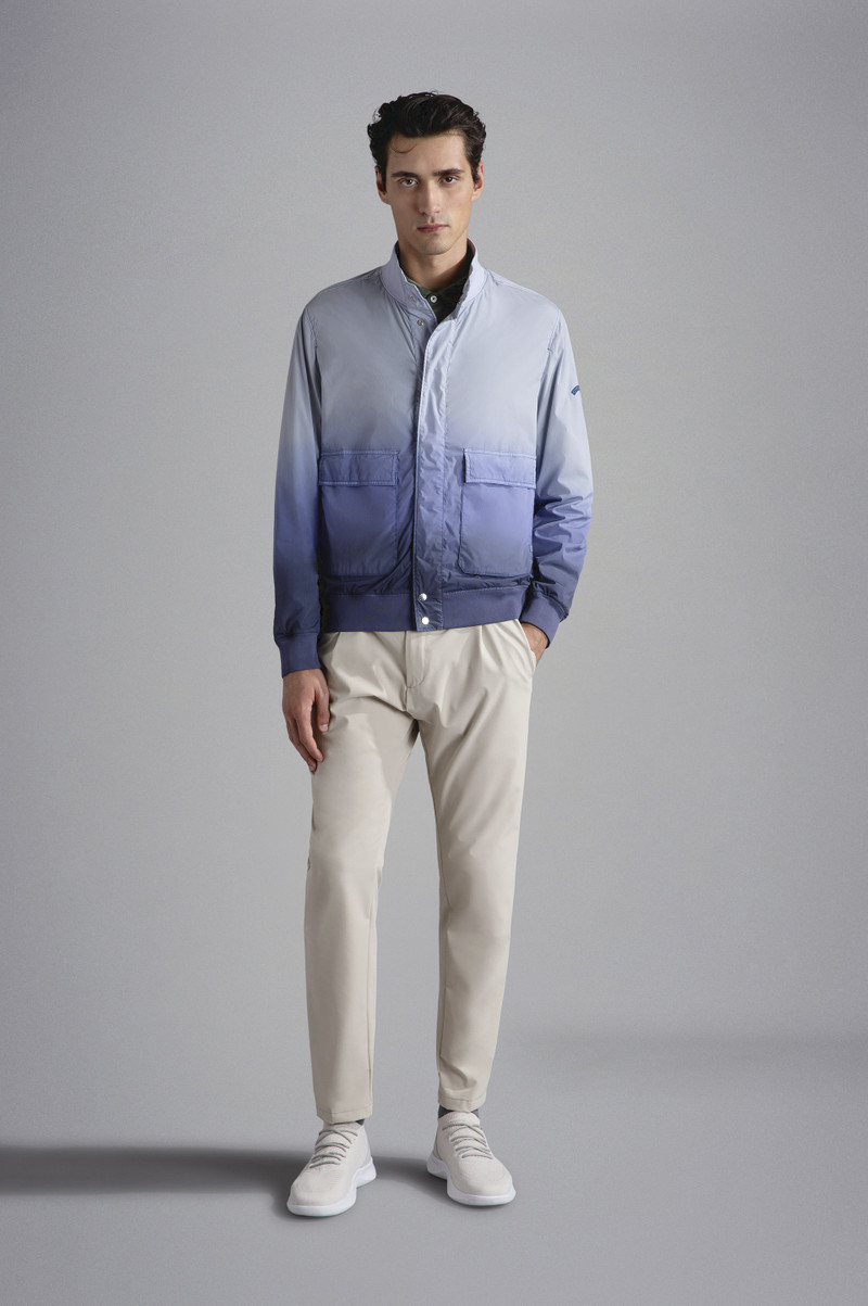 Paul & Shark GARMENT DYED FADED STRETCH ECONYL® BOMBER JACKET outlook
