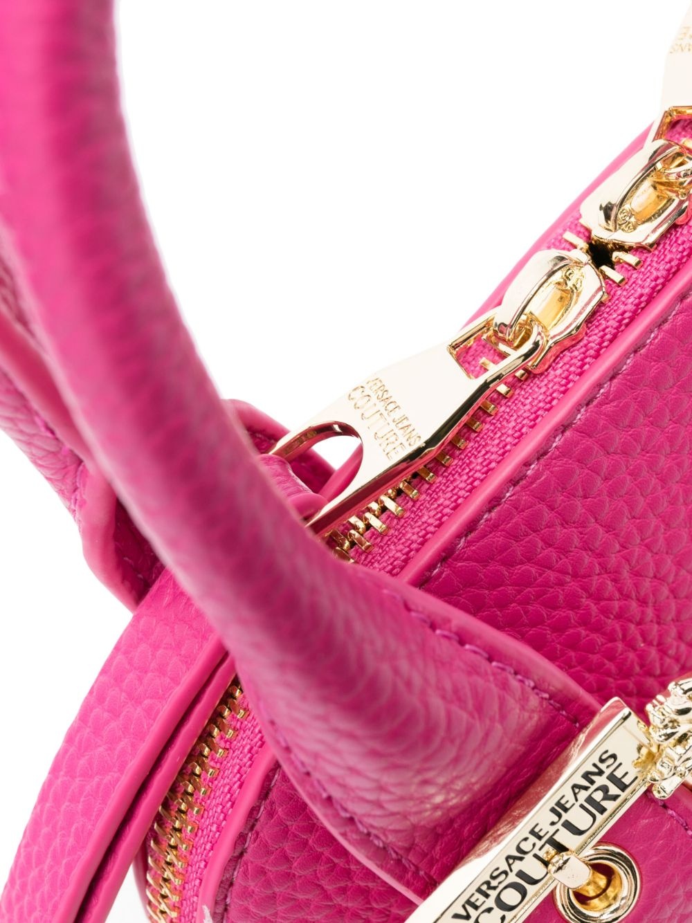 logo-buckle faux-leather tote bag - 5