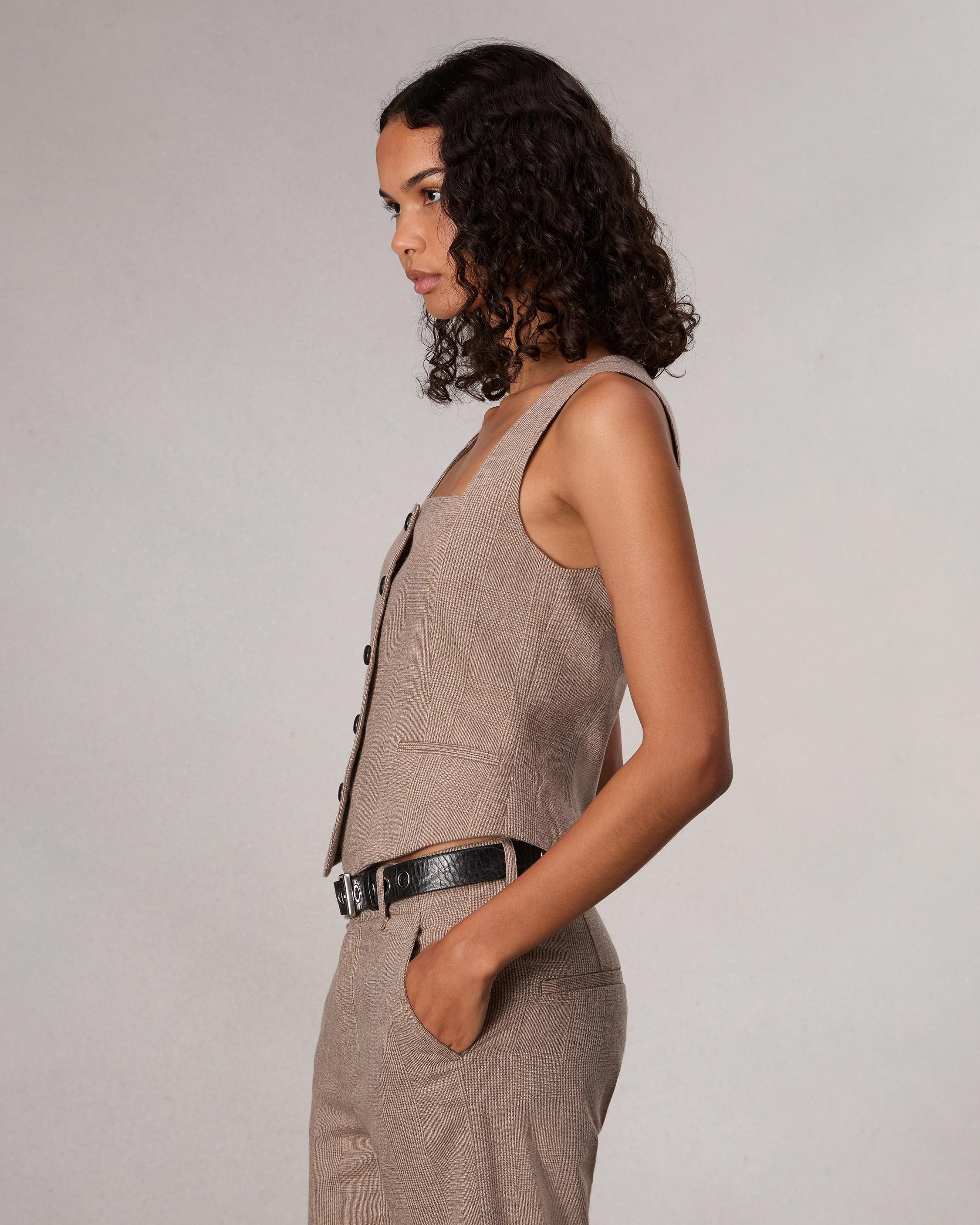 Mariana Plaid Vest - 4