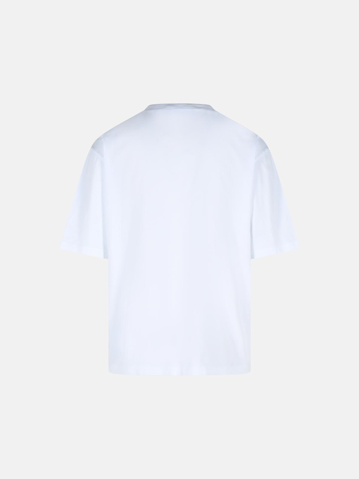 'HERITAGE' WHITE COTTON T-SHIRT - 3