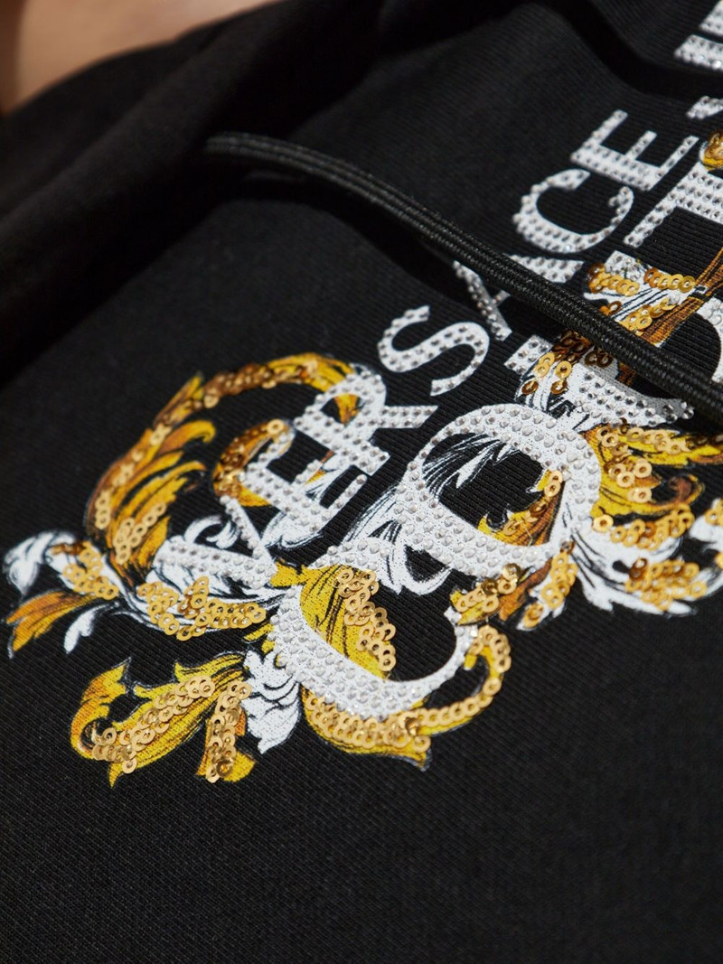 logo-appliqué hoodie 5