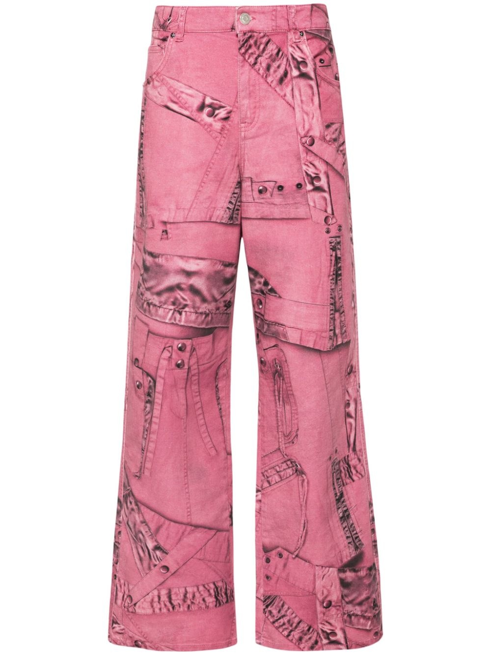 cargo-patch print puddle trousers - 1