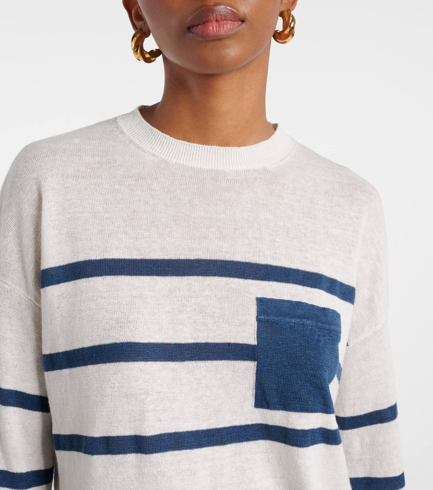 Ombre linen sweater - 4
